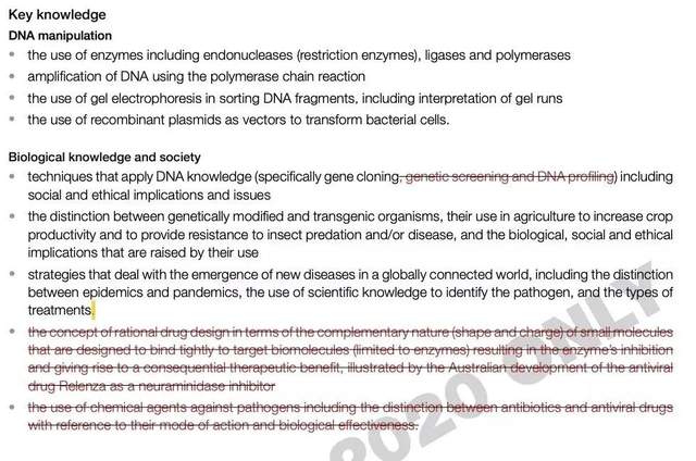 本周五就考的VCE生物,你们都准备好了吗?